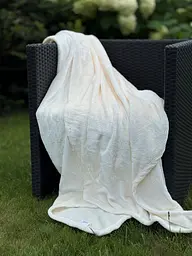 Плед Ecotton 150х220 см з мікрофібри Well Soft пудровий молочний (5202 Turledove) (22624) - мініатюра 4