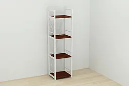 Етажерка 4/34 Ferrum-decor Серії Коннект 120x34x28 білий ДСП Венге 16мм (FRD-105525) - мініатюра 7