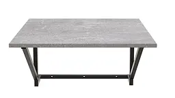 Стіл розкладний Олександр 7 Ferrum-decor 750x600x700 Чорний метал ДСП Бетон 16 мм (FRD-104898) - мініатюра 4