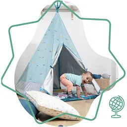  Намет Вігвам Badabulle Jungle Tepee з УФ захистом - мініатюра 6