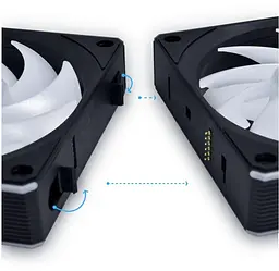 Вентилятор Lian Li Uni Fan CL Wireless Reverse Blade 3 in 1 (G99.12RCL1W3B.00) Black - мініатюра 5