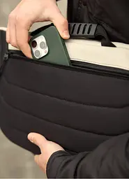 Чоловіча cумка-бананка під ноутбук Sambag Urban Laptop тепло-сіра 46 × 26 см (51411030m) - мініатюра 8