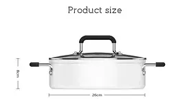 Каструля Mijia Zhiwu Soup Pot Mijia custom з кришкою (GJT02CM) - мініатюра 2