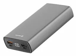 Портативна батарея Swissten POWER BANK SPACE 20000 mAh 22.5W PD + Type-C-Lightning Silver