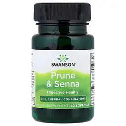 Чорнослив та сенна Prune & Senna, 60 капсул Swanson vit0004326