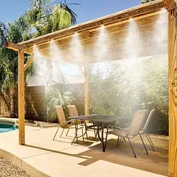 Комплект система поливу туман 10 м і полівалка, що крутиться 3/4 на 1 Patio Mistcooling Lit BD-10FT - мініатюра 5