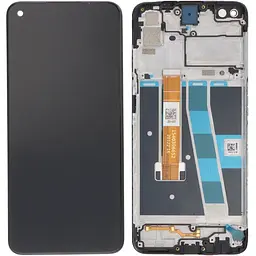 Дисплей Oppo A72/A92 чорний, оригінал PRC, з рамкою