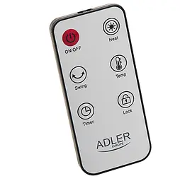 Керамічний тепловентилятор з LED-дисплеєм та пультом керування Adler AD 7738 - мініатюра 6
