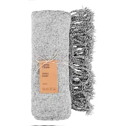 Плед Ardesto Chenille 140х190 см 100% поліестер сірий світлий pbe0050432 - мініатюра 2