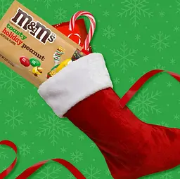 Драже M&M's Milk Chocolate Holiday Blend Red & Green Christmas Candy 283.5 г - мініатюра 3