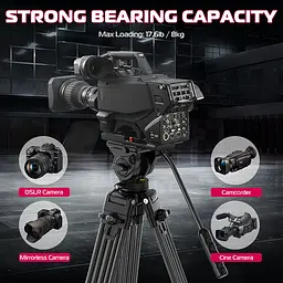 Штатив Ulanzi MT-81 Tripod (80-155cm) Black (T080GBB1) - мініатюра 9