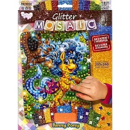 Креативна творчість "Блискуча мозайка" GLITTER MOSAIC БМ-03 Danko Toys, в коробці Funny Pony Вид 7
