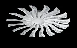 Люстра стельова LED Splendid Ray LK39265/16 BIG, 160W, білий, сучасний стиль, з пультом, 80 см - мініатюра 3