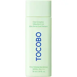 Сонцезахисна сироватка для чутливої та проблемної шкіри Tocobo Cica Calming Sun Serum SPF50+ PA++++ 50 мл (TOC030)