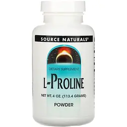 Пролін Source Naturals L-Proline Powder порошок 113.4 г