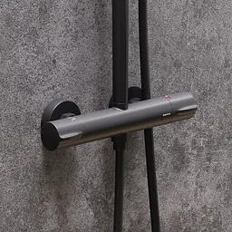 Душова система з термостатом Damixa Scandinavian Pure black 936800300 - мініатюра 4
