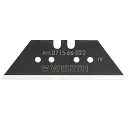 Лезвие для ножа Wurth трапеция усиленное черное 61x19x0.6 мм (071566022)