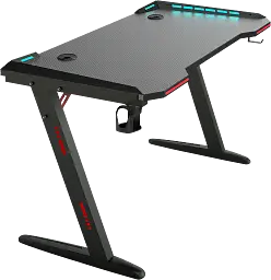 Геймерський комп'ютерний стіл GT Racer T-1226 (120x60x73) Black - мініатюра 2