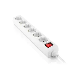 Мережевий фільтр живлення REAL-EL RS-6 Protect M 1.8m, white (EL122300031) - мініатюра 6