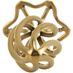 Анальна пробка Lockink Sevanda Hollow Spiral Golden Metal S - мініатюра 7