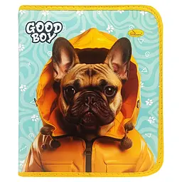 Папка для зошитів на блискавці "Good Boy French Bulldog" АП-1001-3