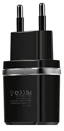 Мережевий зарядний пристрій Hoco C12 Black [64355] - мініатюра 2