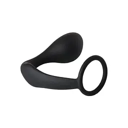 Анальна пробка з ерекційним кільцем Fantasstic Anal Plug With Cockring Black - мініатюра 2