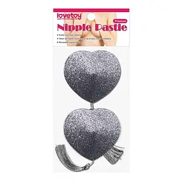 Пестіси LoveToy Reusable Glitter Heart Tassel Nipple Pasties