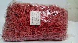 Банківські гумки, Plast, №50, червоні, 1,5 мм, діаметр 50 мм, 1 кг, для фіксації грошей і касової роботи