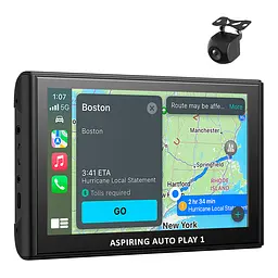 Портативний монітор Aspiring Auto Play 1, Magnet, CarPlay, Android auto - мініатюра 5