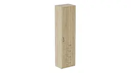 Пенал Анжело Ferrum-decor на 3 полиці з дверима та 4 ящиками 1900x500x380 ДСП Дуб Сонома 16 мм (FRD-104968)