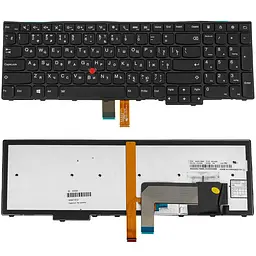 Клавіатура для ноутбука Lenovo (ThinkPad Edge: E531 E540) rus чорний підсвічування клавіш