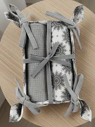 Набір рушників кухонних бавовна SOHO Snow Grey 40х60см 170г/м2 2шт (BS 45561/1) - мініатюра 2