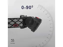 Ліхтар налобний X-BALOG 5000K АКБ вбудований BL-008+COB (white+red), Li-Ion акумулятор, ЗУ Type-C, Box - мініатюра 3