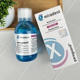 Ополіскувач для ротової порожнини Miradent Paroguard з CHX 0,20% 200 мл - мініатюра 2
