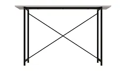 Стіл письмовий Line Лайт Ferrum-decor 750x1200x500 Чорний метал ДСП Білий 16 мм (FRD-104850) - мініатюра 3
