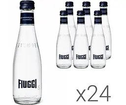 Fiuggi Sparkling, Упаковка 24 шт. х 0.25 л, Вода мінеральна олігомінеральна лікувальна, слабогазована, Ф'юджі, скло - мініатюра 1