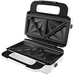 Мультимейкер Tefal Snack XL 850 Вт тефлон 3 пластини корпус пластик біло-чорний (SW701110) - мініатюра 9