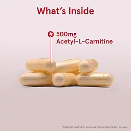 Ацетил L-карнітин Jarrow Formulas Acetyl L-Carnitine 500 мг 60 вегетаріанських капсул - мініатюра 4
