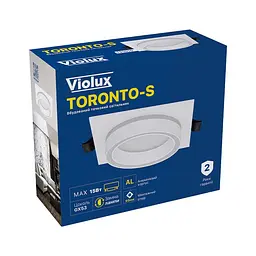 Світильник точковий Violux TORONTO-S GX53 IP20 білий ( 131010 ) - мініатюра 2