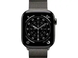 Смарт-годинник Apple Watch Series 11 GPS + Cellular 42mm Slate Titanium Case with Slate Milanese Loop (MF8U4) - мініатюра 2