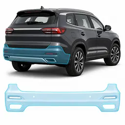 Антигравійна захисна бронеплівка за лекалами для Chery Tiggo 8 I 2018-2020 - задній бампер