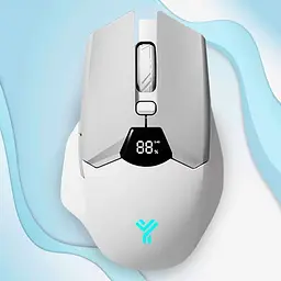 Мишка Бездротова Ігрова SX01 600 мАг Bluetooth DPI для Пк і ноутбуків Біла  - мініатюра 6