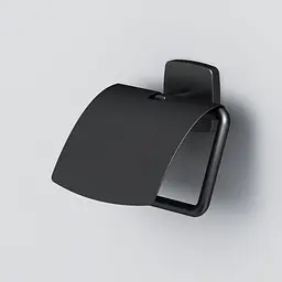 Тримач туалетного паперу з кришкою AM.PM Gem black A90341422 Чорний матовий - мініатюра 3