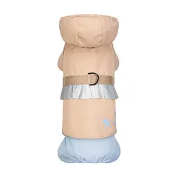 Дощовик Pet Fashion Tina для дівчаток розмір XS2 бежевий/блакитний