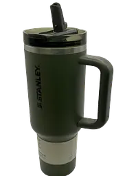 Термос термочашка Stanley Quencher ProTour Flip Straw Tumbler з нержавіючої сталі Олива 1,18 л KT7001974 - мініатюра 2