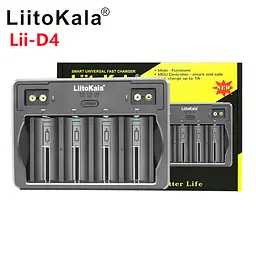 Зарядний пристрій LiitoKala Lii-D4 для акумуляторів АА, ААА, 18650, 21700, 26650, 32700 Li-ion, Ni-MH, Ni-Cd, Крона 9В (19419) - мініатюра 2