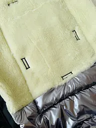 Зимовий універсальний конверт в дитячу коляску / санки з непродувної тканини на овчині 98х45 см Alisa Синій - мініатюра 3