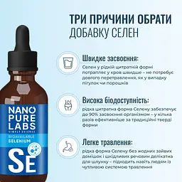 Селен Nano Pure Labs Simply Science Bioavailable Selenium SE 60 мл - мініатюра 4