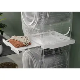 Electrolux Комплект монтажний для з'єднання пральної машини з сушильною машиною, висувна полиця, білий - мініатюра 3
